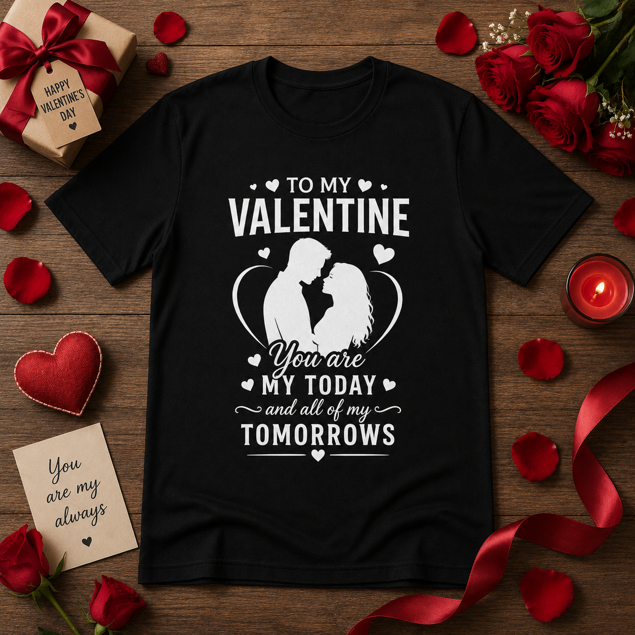 Valentines Day Vinyl T-Shirt
